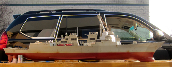 USS BARRY, a massive model